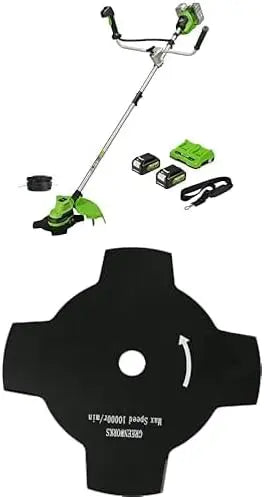 Greenworks outil de coupe pour jardin GD24X2BCB – sans fil, 48V / 24V, 4Ah