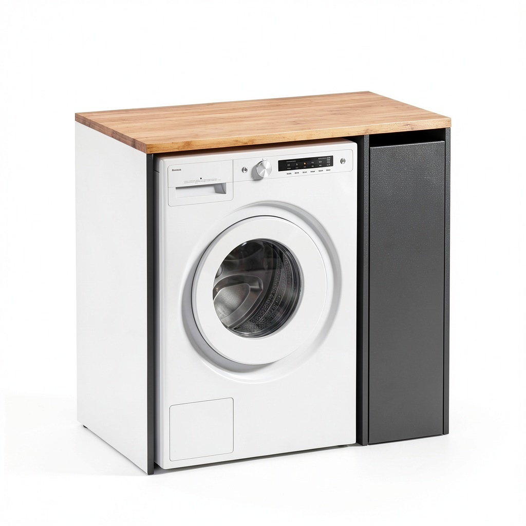 Armoire, avec rangement, avec portes, en ch¨ºne, 93,6 x 88,2 cm, coloris anthracite et dor¨¦, pour la chambre