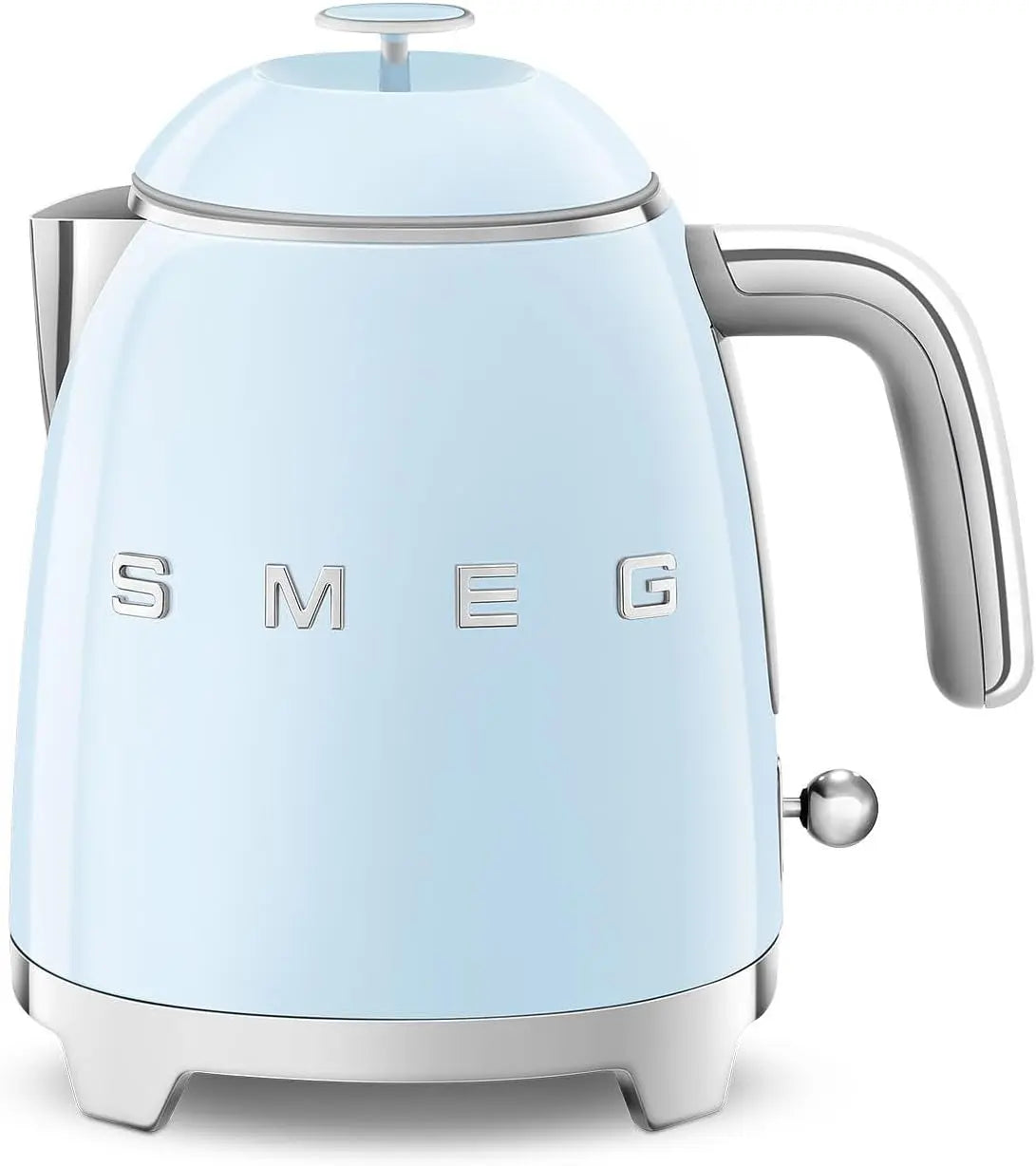 Smeg bouilloire KLF05PBEU – électrique, 1400W, 0,8 L, argenté, bleu