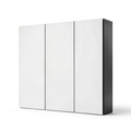 Armoire, avec portes, 75 x 65 cm, coloris noir, pour la chambre