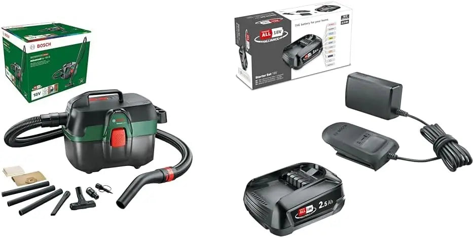 Bosch aspirateur 18V-8 – 18V / 18 V, 2,5 Ah
