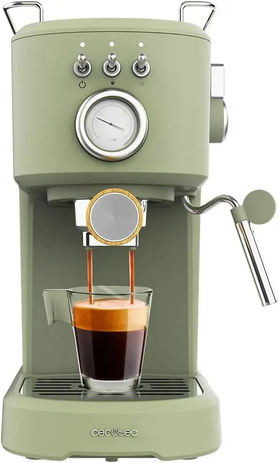 Cecotec machine à café – 1100 W, 1,25 litre, vert