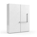 Armoire, en panneaux de bois, coloris blanc, 60 x 15 x 75 cm, pour la chambre