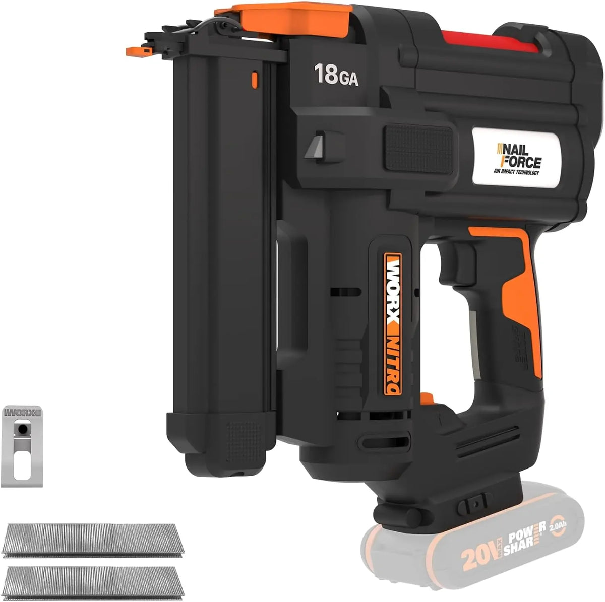 WORX cloueuse ou agrafeuse WX844.9 – sans fil, 20V