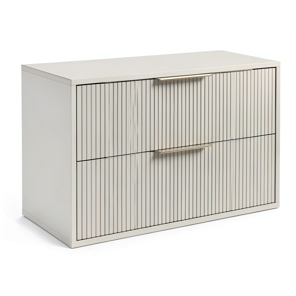 Ensemble de meubles de salle de bain, avec tiroirs, coloris beige, 80 x 46 cm, pour la salle de bain