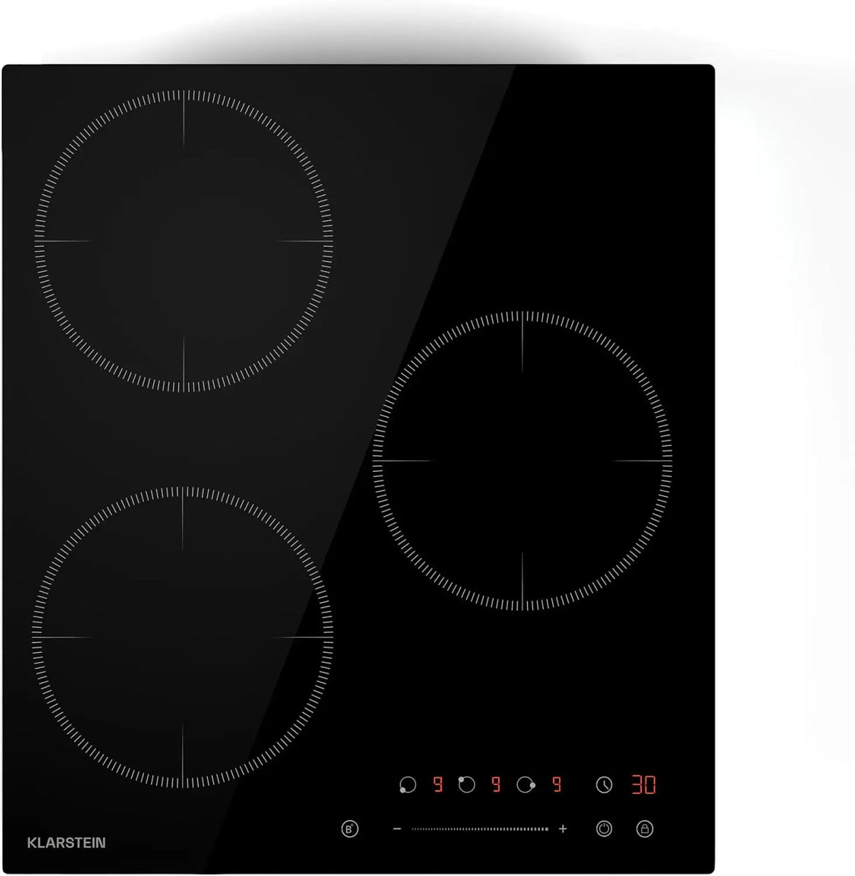 Klarstein plaque de cuisson – 6600W, noir