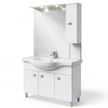 Ensemble de meubles de salle de bain, coloris blanc, pour la salle de bain
