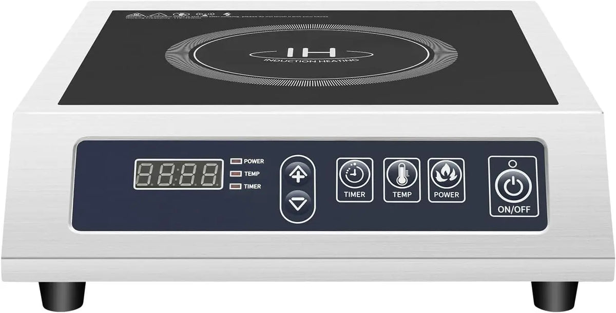 Plaque de cuisson – électrique, 3500 W, argenté