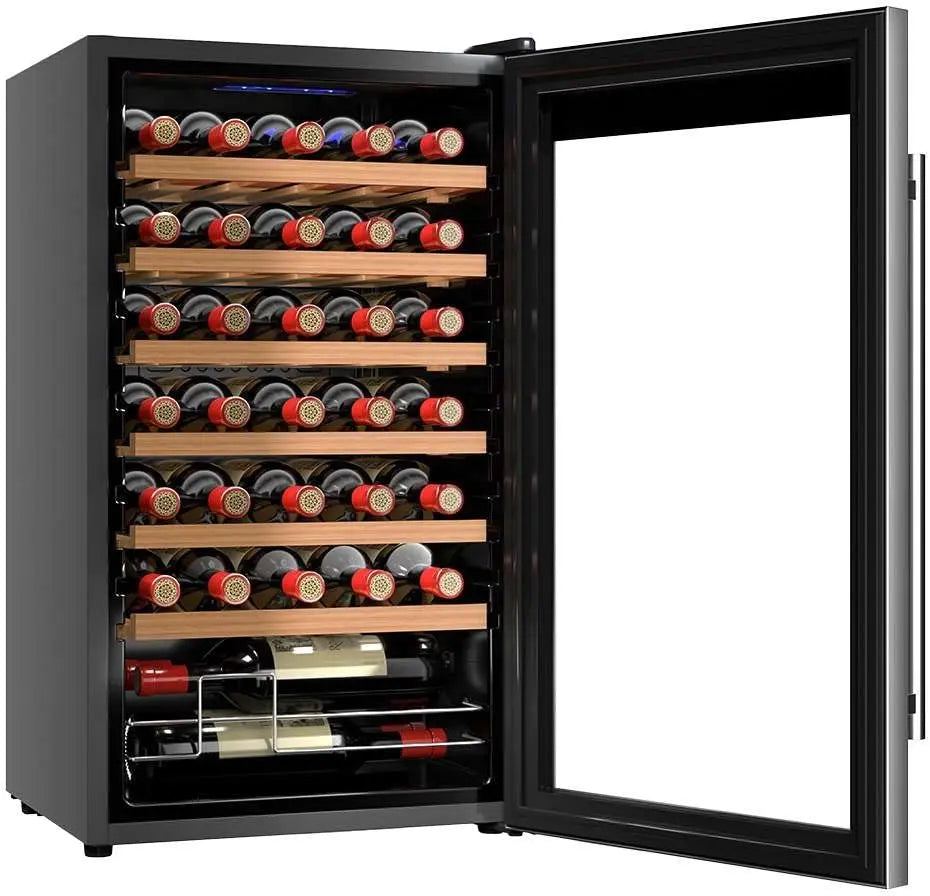 Cecotec cave à vin – 34 bouteilles, 80 L, argenté