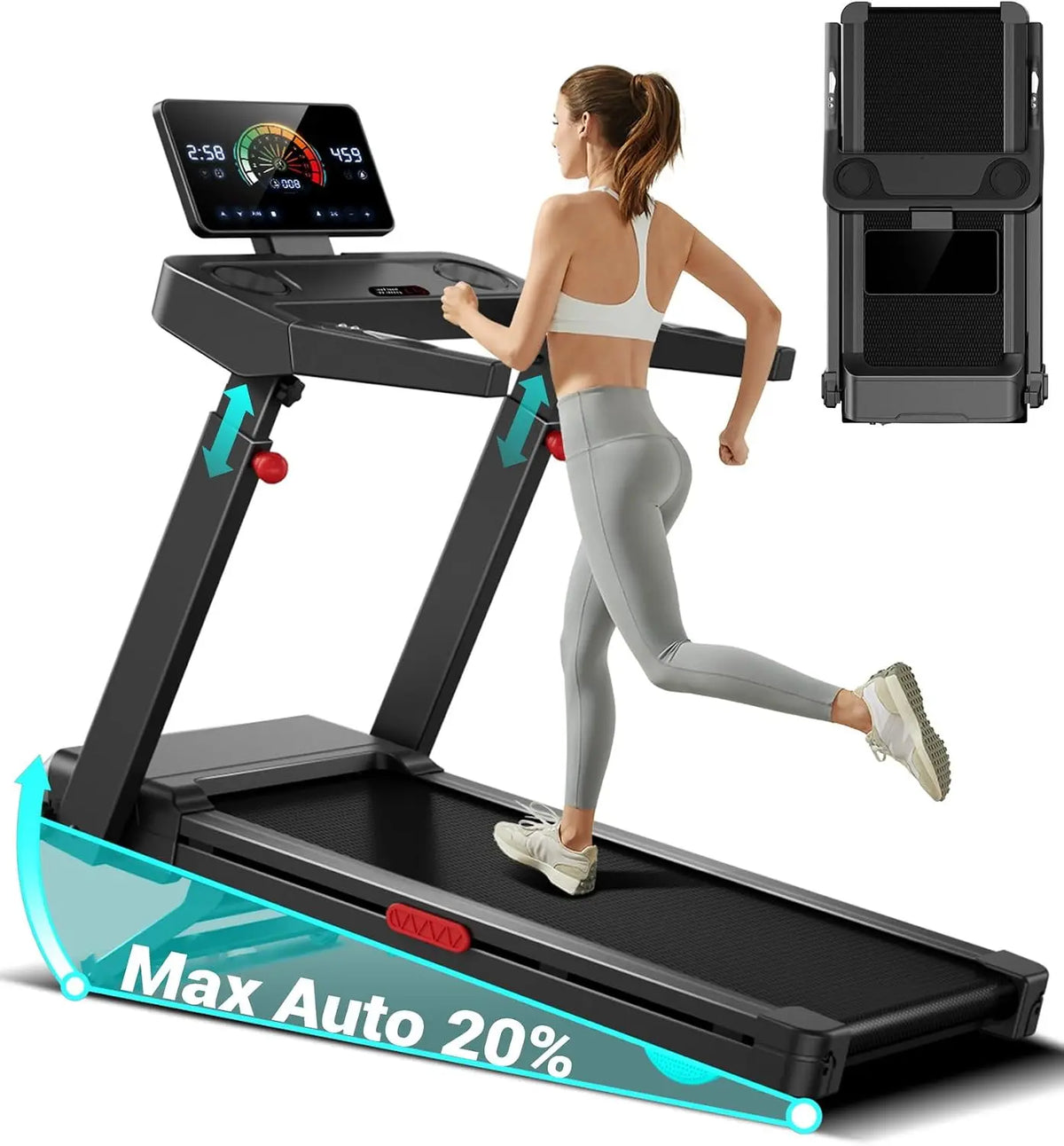 UMAY tapis de course 3.5CV 14KM/H – 4K