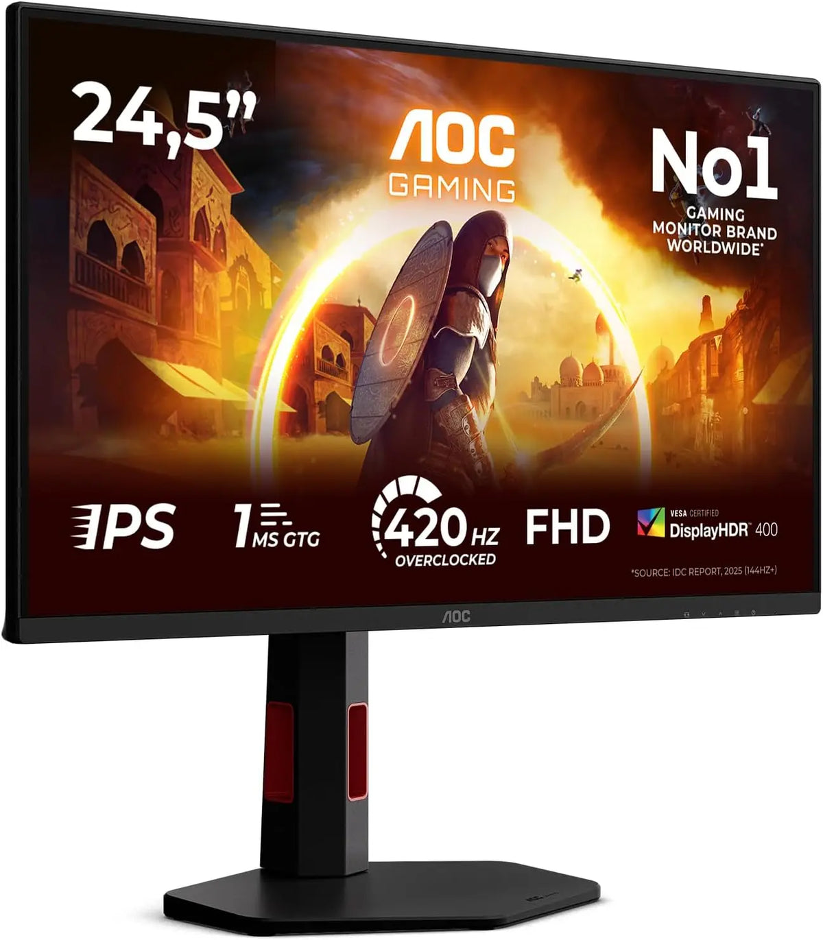 AOC écran 25G4KUR – 4K, 420Hz, noir