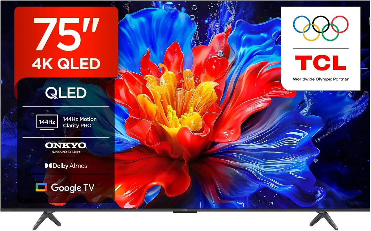 TCL téléviseur 75P89K – 4K, 75 pouces, 144 Hz
