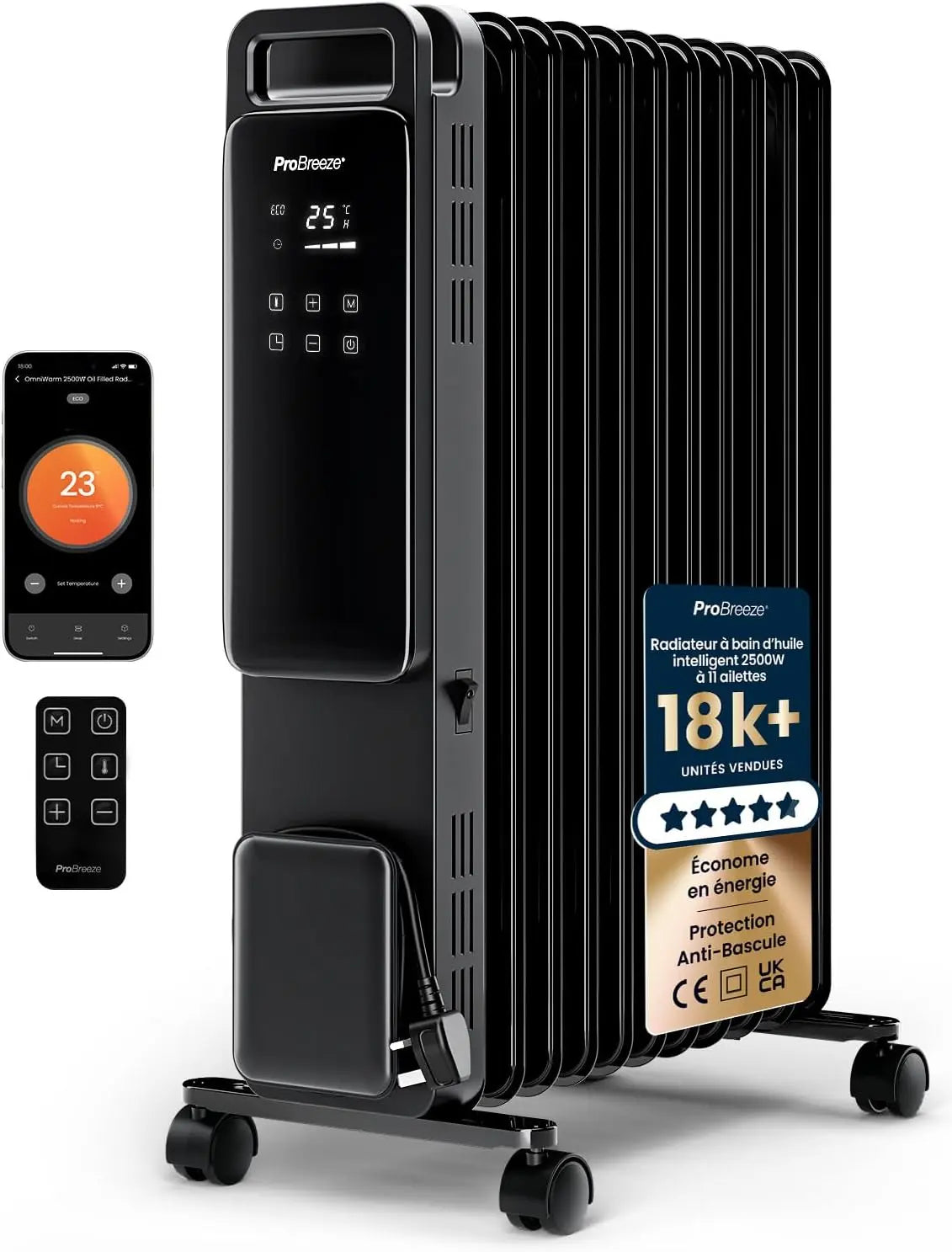 Pro appareil de chauffage 24H – électrique, 2500W