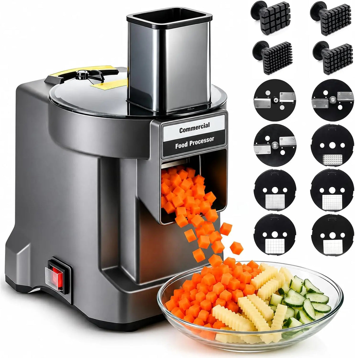 Coupe-légumes râpe ou coupe-légumes – électrique, 100 W