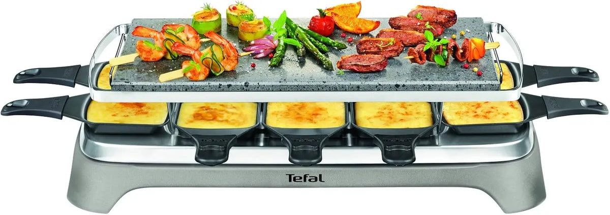 Tefal appareil à raclette ou fondue PR457B12 – argenté