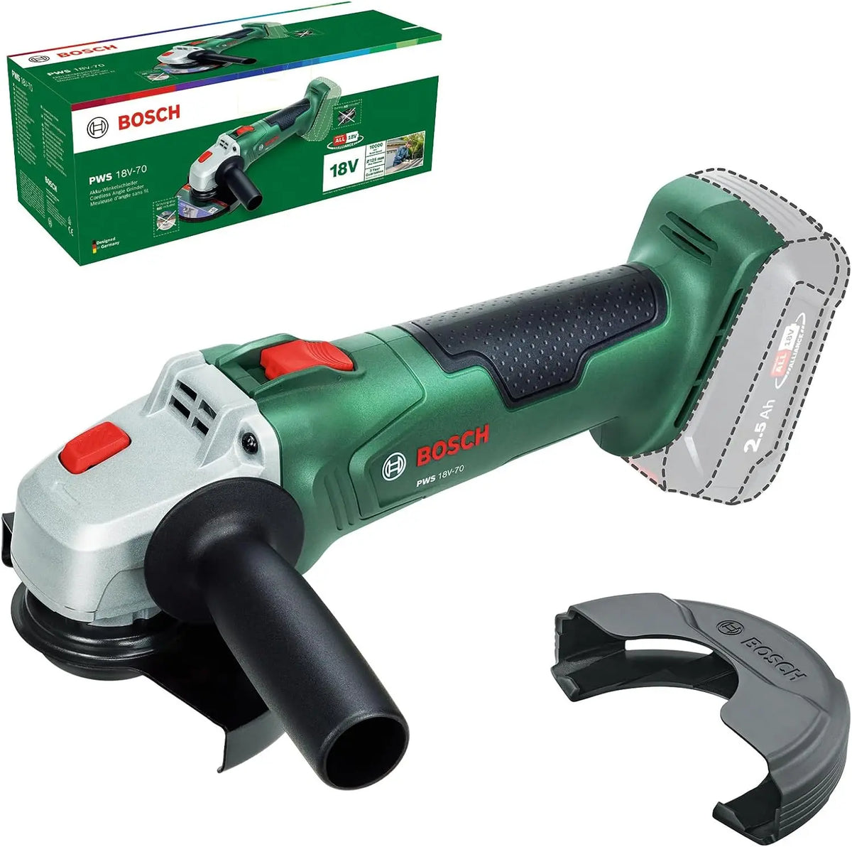 Bosch meuleuse 18V-70 – sans fil, 18V