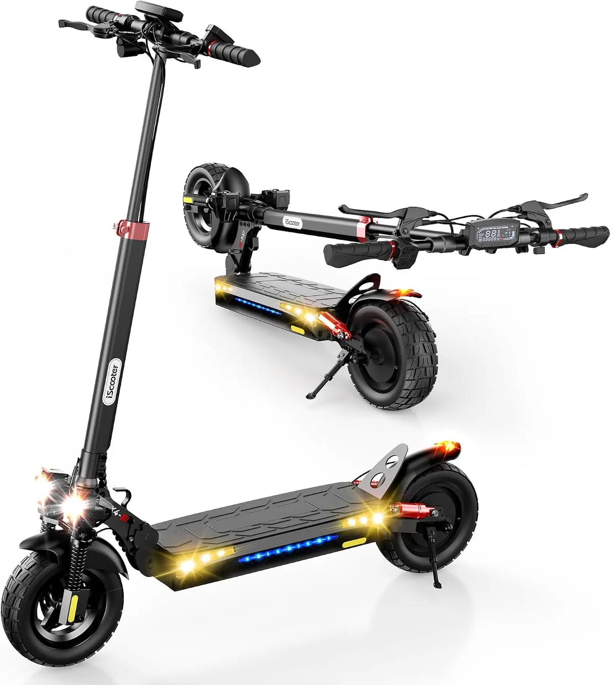 IScooter trottinette – électrique, 10 pouces, 48V, 800W, 15,6Ah