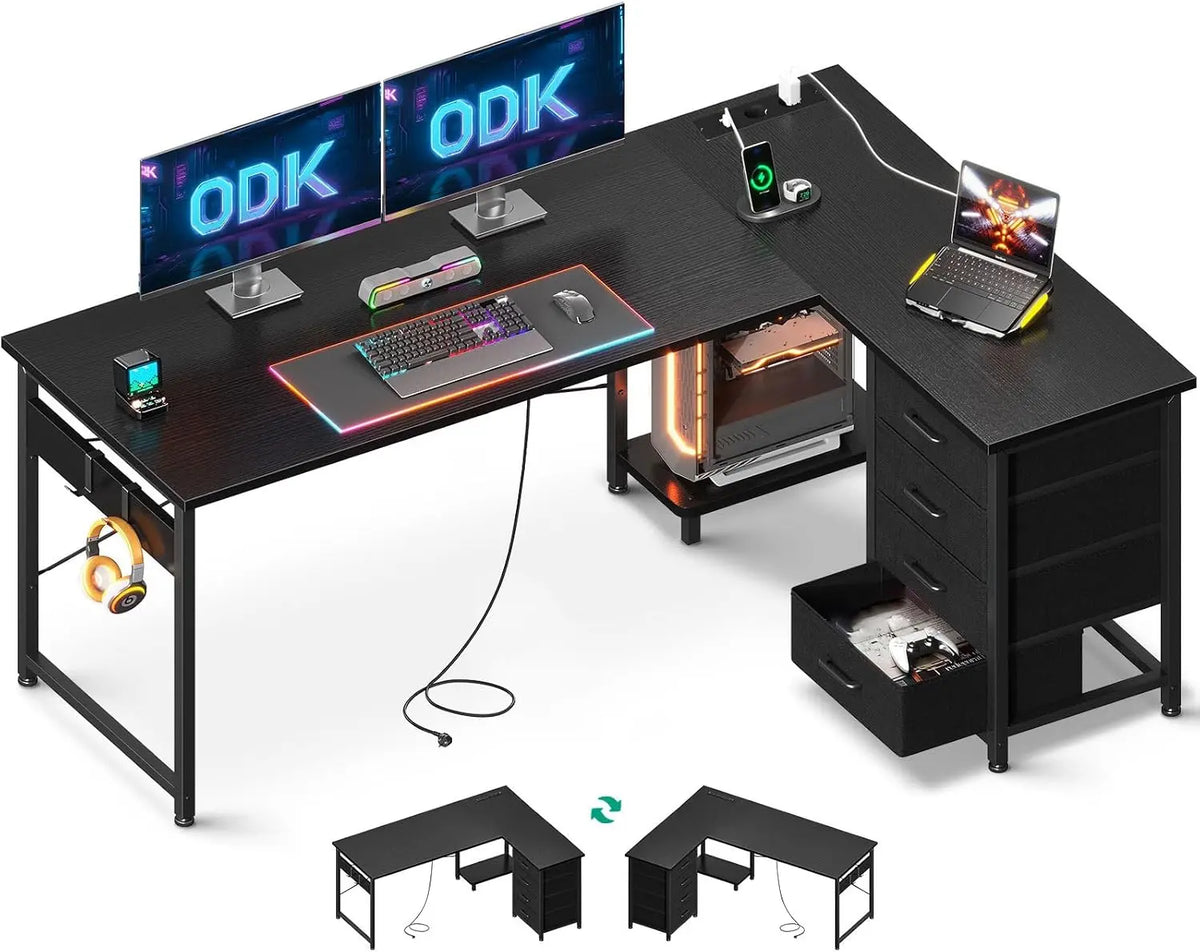 ODK bureau – 155x110cm, noir