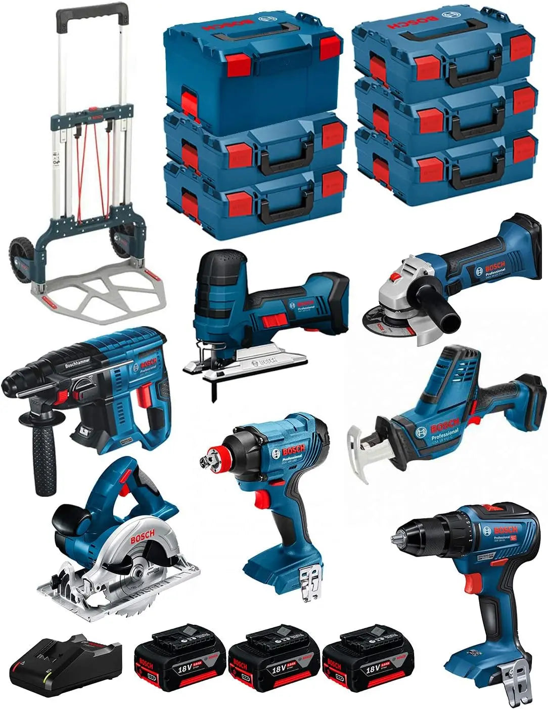 Bosch perceuse-visseuse GKS 18 – 18V / 18 V / 125 V, 5,0 Ah