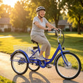 BCBKD tricycle – électrique, 24 Pouces, 36V, 12Ah, bleu