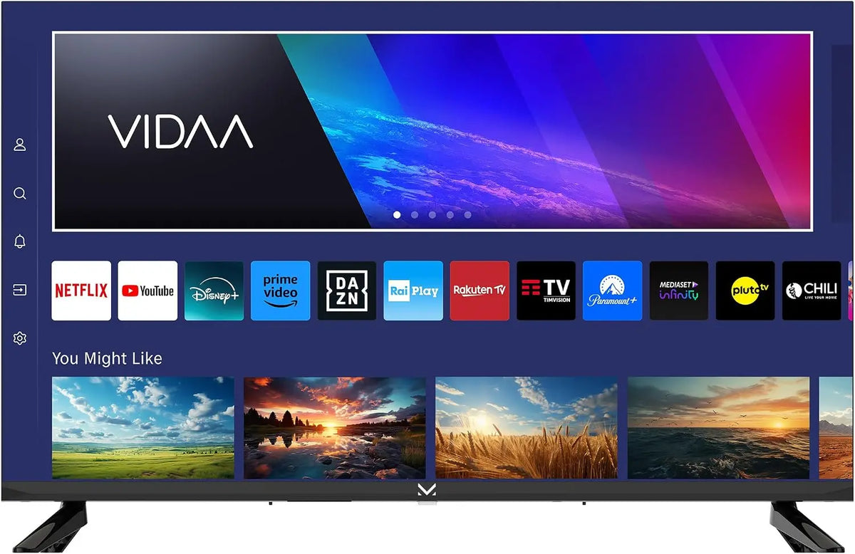 Majestic téléviseur SM32FL DVB-T/T2 DVB-S/S2 – 32 pouces, 240v / 12v