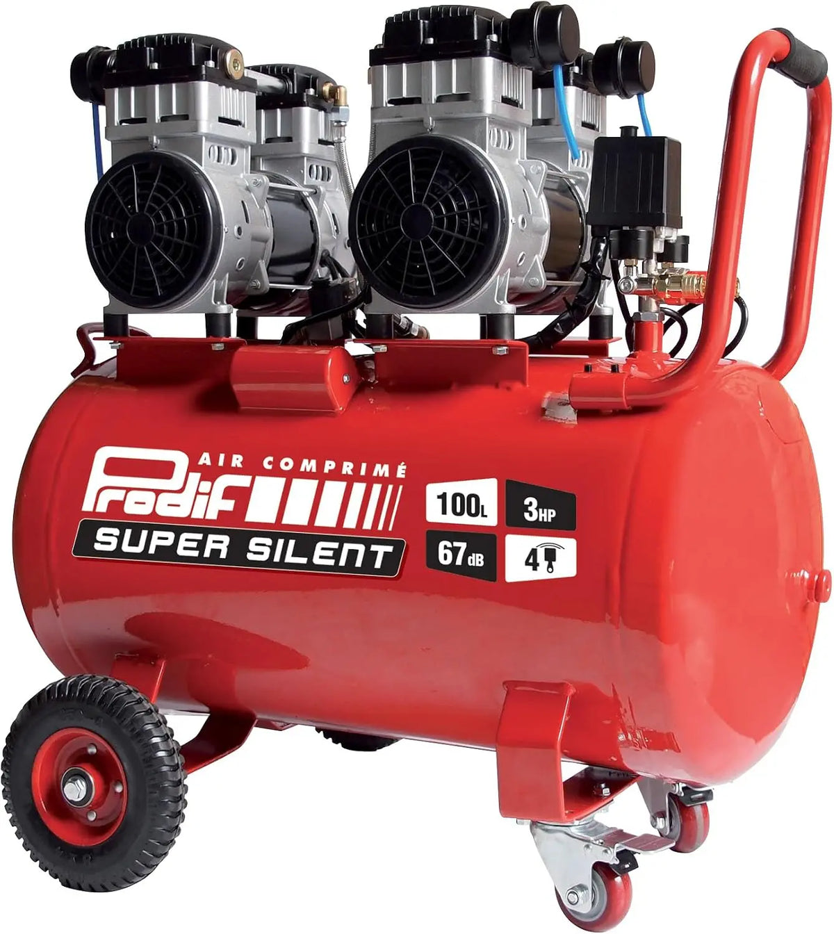 Compresseur SIL1003 – 230v, 100l, 8bar