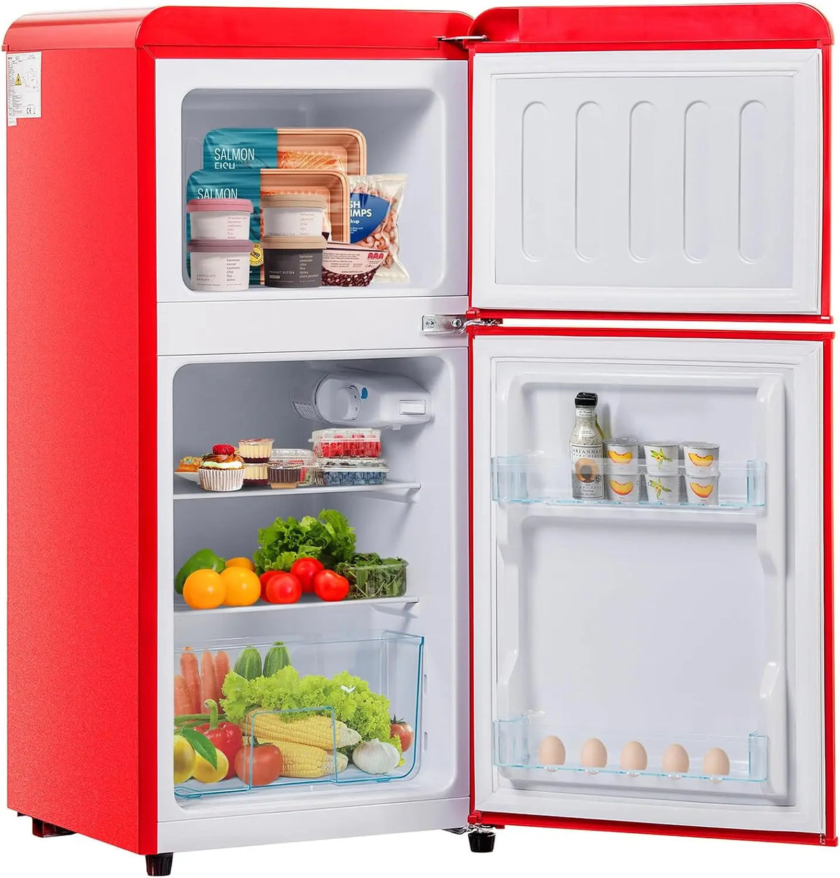 Mini-congélateur congélateur – 60 L, rouge