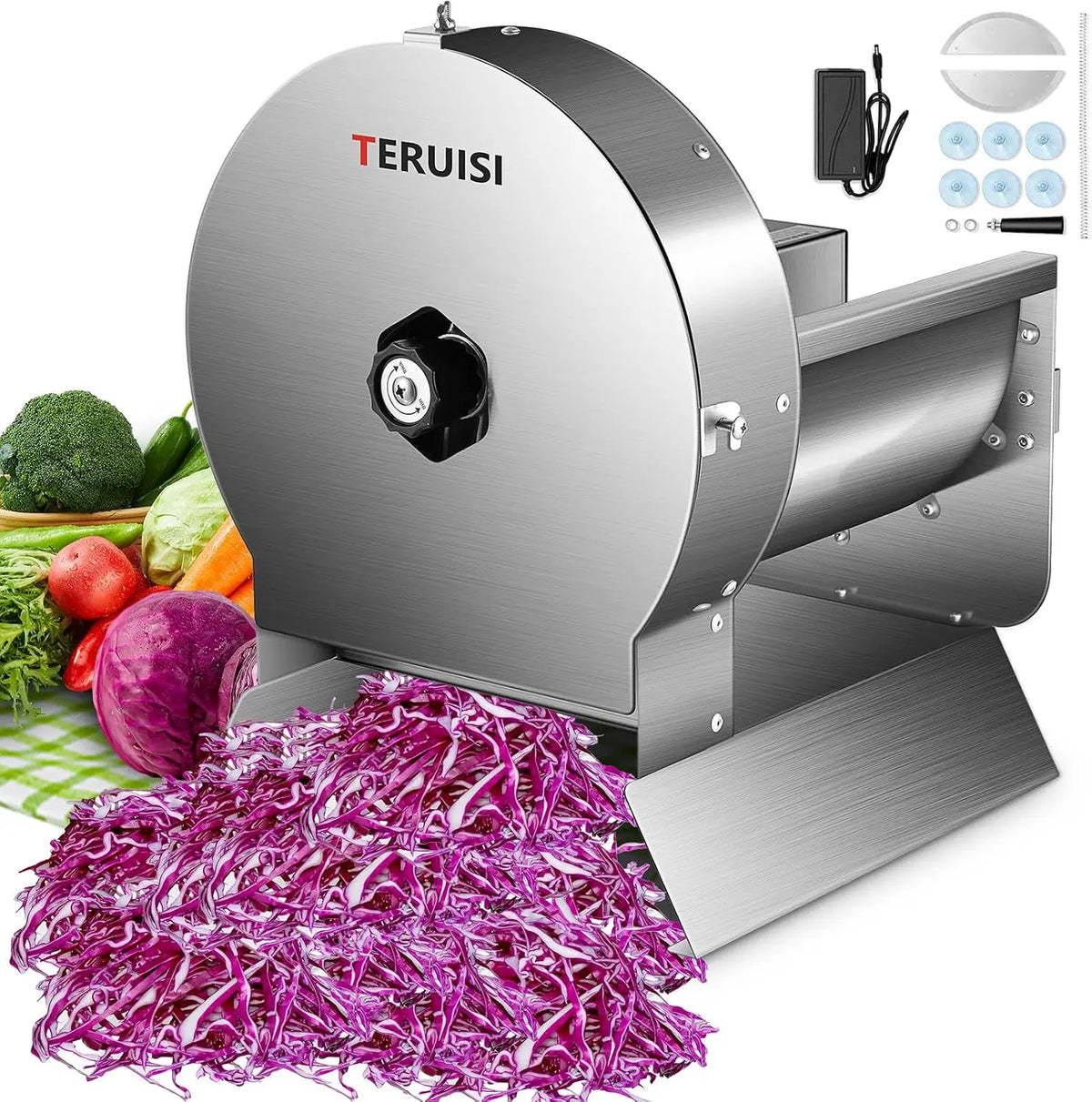 Coupe-Légumes râpe ou coupe-légumes – électrique, manuel, 230V, argenté