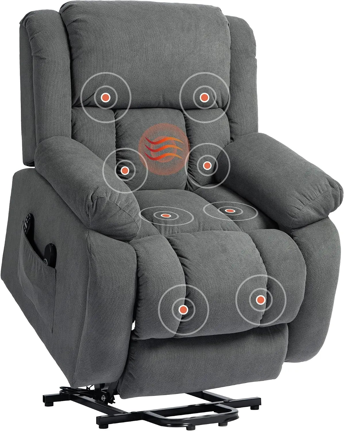 HOMCOM fauteuil – électrique, gris